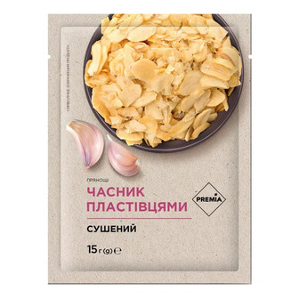 Часник PREMIA сушений пластівцями (15г)