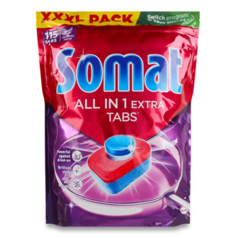 Таблетки для посудомийних машин Somat All in 1 Extra (115*16,6г)