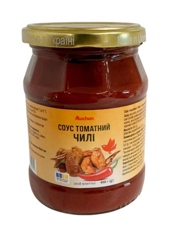 Соус Auchan Чилі томатний 450 г (4823090135270)
