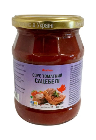 Соус Auchan Сацебелі томатний 450 г (4823090135287)
