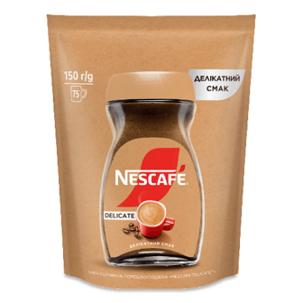Кава розчинна Nescafe Delicate порошкоподібна д/п 150г (150г)