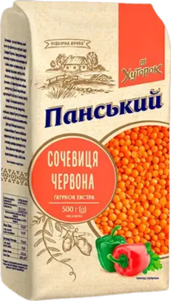 Сочевиця Хуторок Панський червона 500 г