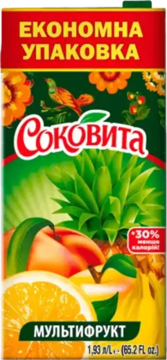 Напій Соковита Мультифруктовий 1.93 л