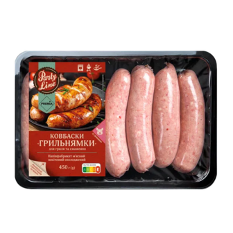 Ковбаски PREMIA Грильнямки для гриля та смаження (450г)