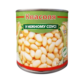 Квасоля 420г у ніжному соусі 