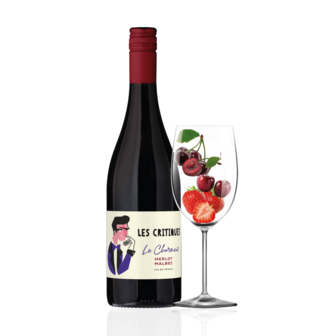 Вино 0,75 л Les Critiques Merlot-Malbec сухе червоне 13,5 % об скл/пл Франція 