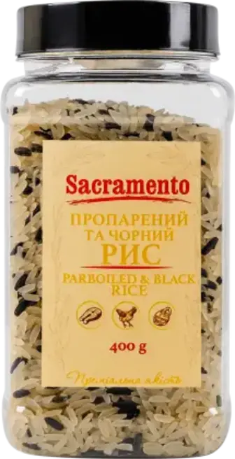 Рисове Асорті Sacramento Пропарений та Чорний 400 г