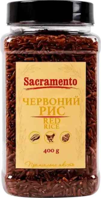 Рис Sacramento Лущений червоний 400 г
