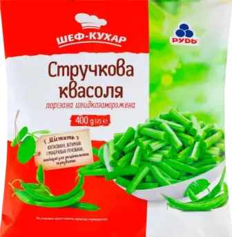 Стручкова квасоля Шеф-Кухар порізана 400 г