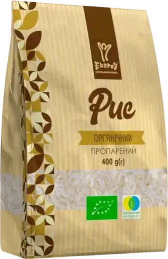 Рис Екород пропарений органічний 400 г