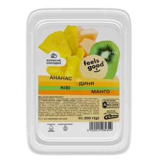 Мікс Feels good ананас, диня, ківі та манго (200г)