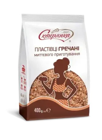 Пластівці гречані Сквирянка миттєвого приготування 400 г
