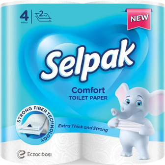 Туалетний папір Selpak Comfort 2 шари 4 рулони (8690530802117)