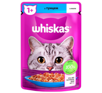 Корм Whiskas Тунець в желе для котів 85г