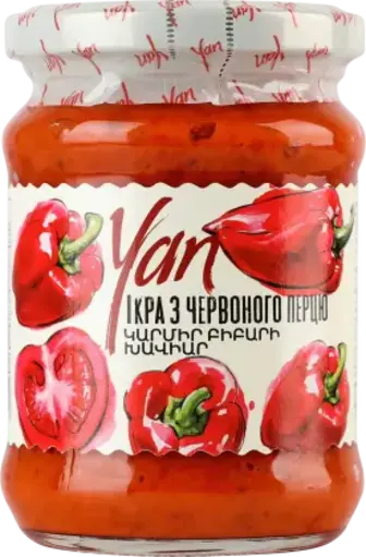 Ікра Yan із червоного перцю 250 г