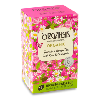 Чай зелений Organsia жасмин-ромашка-троянда (18*1,5г)