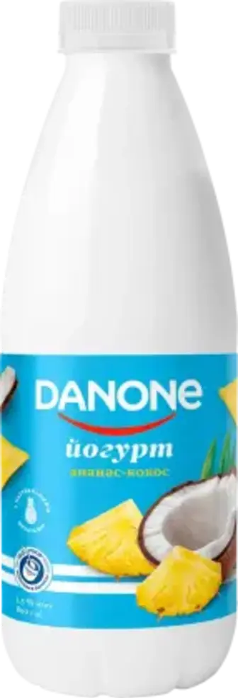 Йогурт Danone Ананас та Кокос 1.5% 800 г