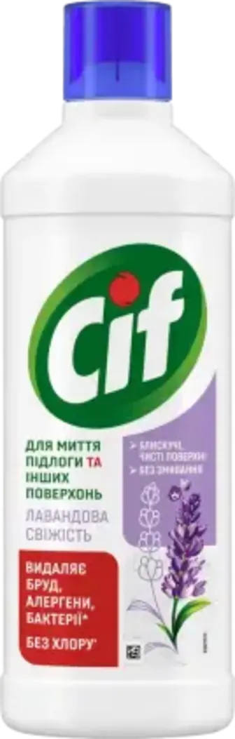 Засіб для прибирання Cif Лавандова свіжість для пiдлоги та стiн 1.1 л