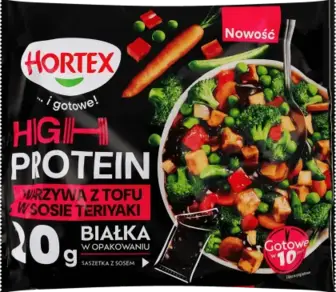 Суміш Hortex High protein Овочі з тофу та соусом Теріякі 450 г