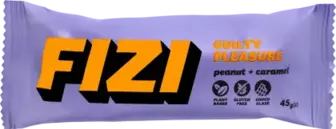 Батончик Fizi Peanut and caramel без цукру у шоколадній глазурі 45 г