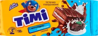 Тістечко Konti Тімі з шоколадно-молочним смаком 190 г