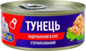 Тунець WellFish подрібнений в олії 160 г