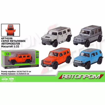 Іграшка машина Автопром AP74106 Jeep 1:32 в асортименті (6980601650917)
