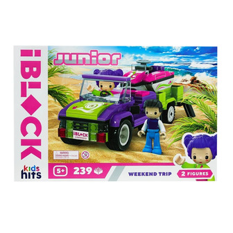 Конструктор iBlock Junior Kids hits Поїздка вихідного дня 239 деталей (36781)