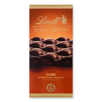 Шоколад чорний Lindt Extra creamy (80г)