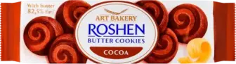 Печиво Roshen Butter Cookies здобне з маслом та какао 140 г