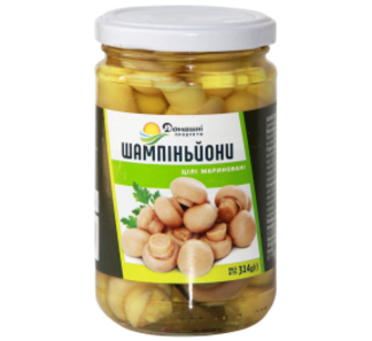 Гриби Домашні продукти Шампіньйони мар.314г с/б