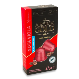 Кава мелена Aroma Gold Nota Viola без кофеїну в капсулах (10*5,7г)