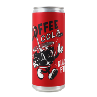 Напій Black Fox Coffee Cola кавовий безалкогольний з/б 0,33л