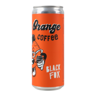 Напій Black Fox Orange Coffee кавовий безалкогольний з/б 0,33л