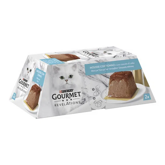 Корм для котів Gourmet Revelations мус з тунецем та підливкою (2*57г)