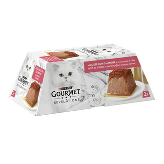 Корм для котів Gourmet Revelations мус з лососем та підливкою (2*57г)