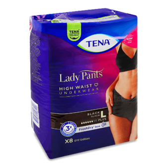 Труси урологічні Tena Lady Pants Black Plus L 8шт
