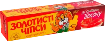 Чипси Золотисті картопляні зі смаком бекону 100 г