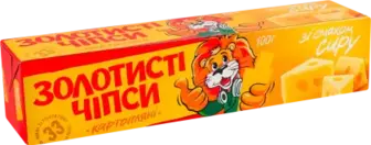 Чипси Золотисті картопляні зі смаком сиру 100 г