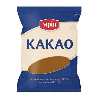 Какао-порошок 80г Мрія м/уп 