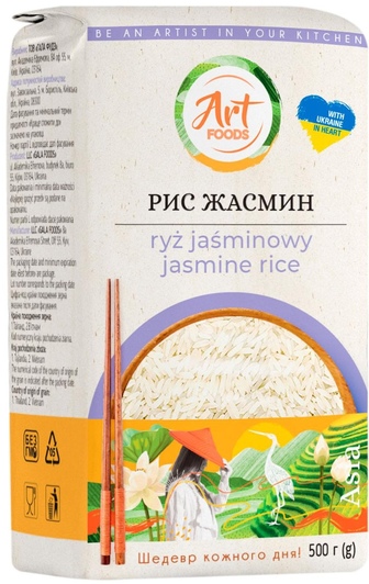 Рис ART FOODS Жасмин м/у 500г