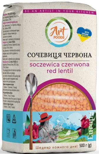 Сочевиця ART FOODS червона м/у 500г