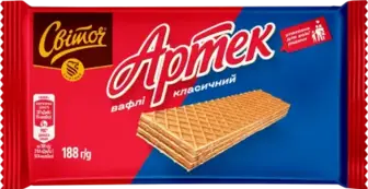 Вафлі Світоч Артек класичний 188 г