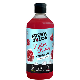 Гель для душу Fresh Juice Зимова вишня 473 мл (4820168435300)