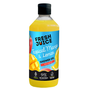 Гель для душу Fresh Juice Тропічний манго і лимон 473 мл (4820168435317)