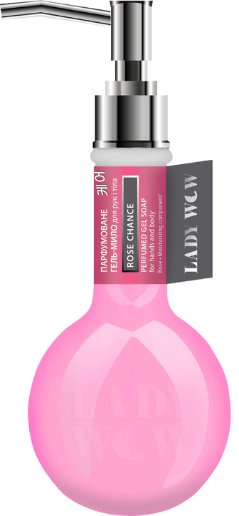 Парфумоване гель-мило для рук та тіла Lady Wow Rose Chance 500 мл (4823080007709)