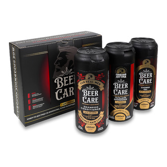 Набір для чоловіків Beer Care Аргінін Шампунь-кондиціонер 400 мл + Гель для душу 400 мл + Гель для вмивання 400 мл (4820164642085)