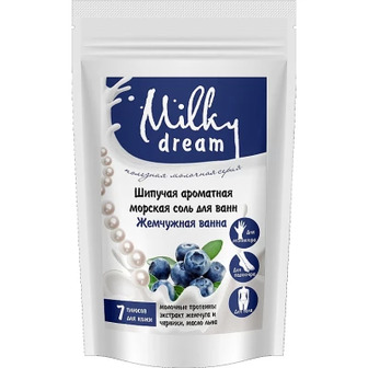 Сіль для ванн Milky Dream Перлинна ванна шипуча ароматна морська 300 г (4820205301797)