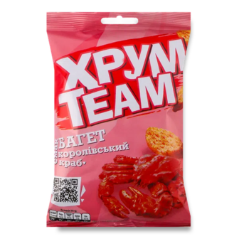 Сухарики ХрумTeam Багет Королівський краб (55г)