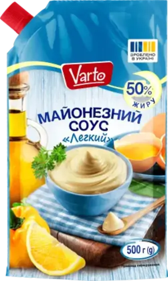 Майонезний соус Varto Легкий 50% 500 г